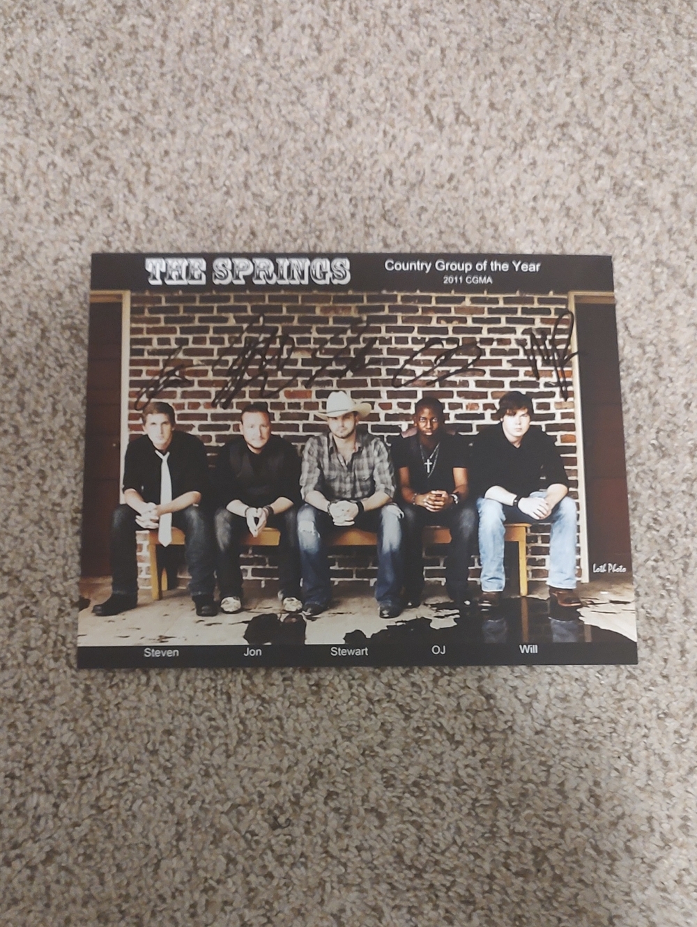 Country Music Group The Spring Autograph